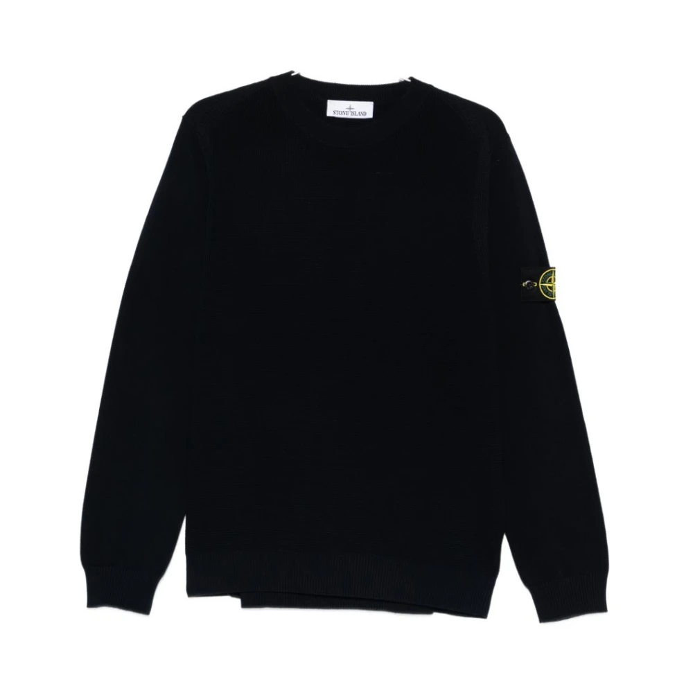 Stone Island Uomo Blu Maglione Girocollo