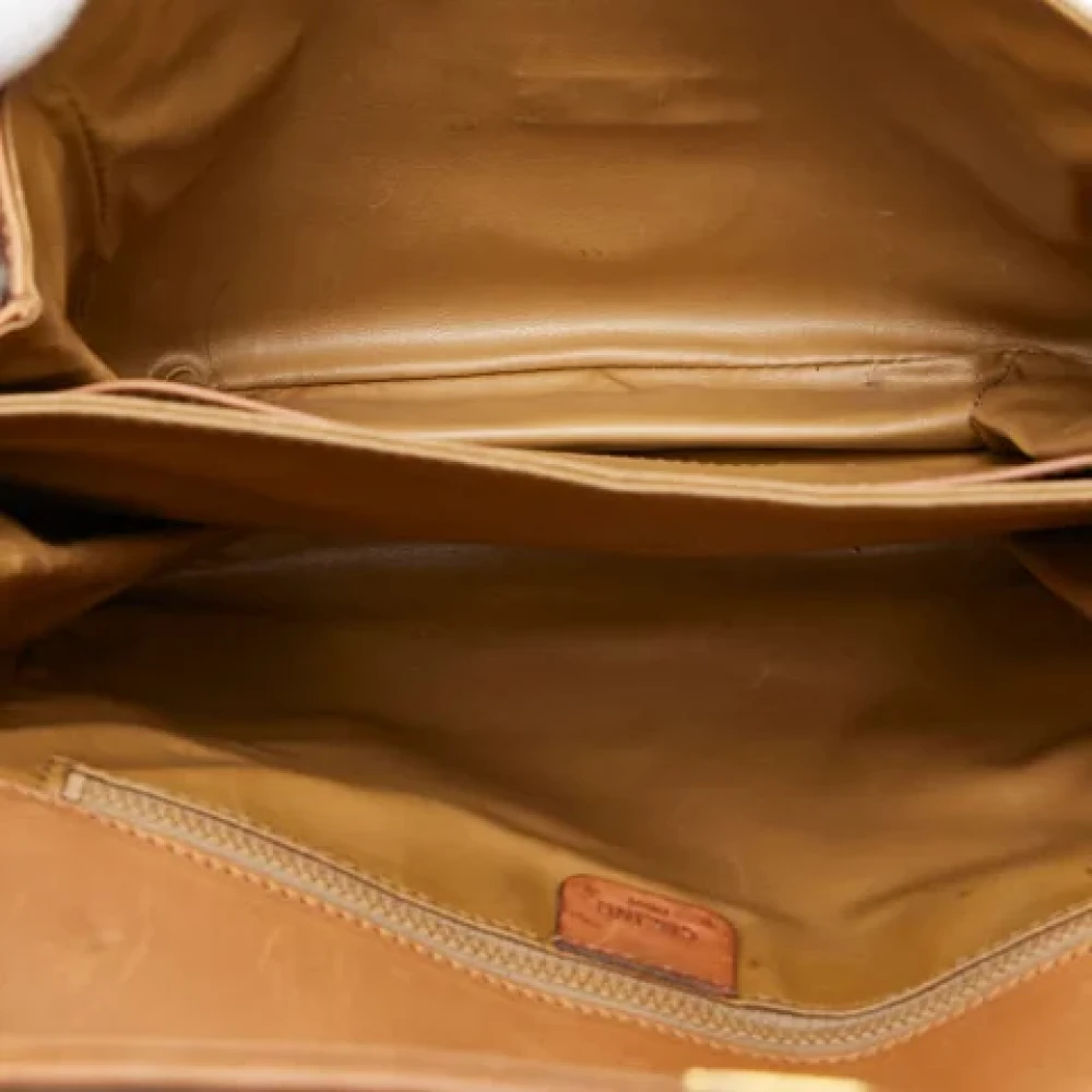 Celine Vintage Pre-owned Leather celine-bags Brown Dames
