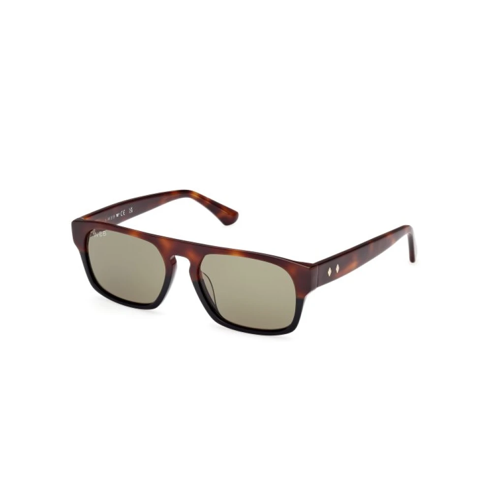Web Eyewear Brown Sunglasses, Unisex, One Size, Square Havana Sunglasses