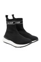 black-elastic-knit-sneakers
