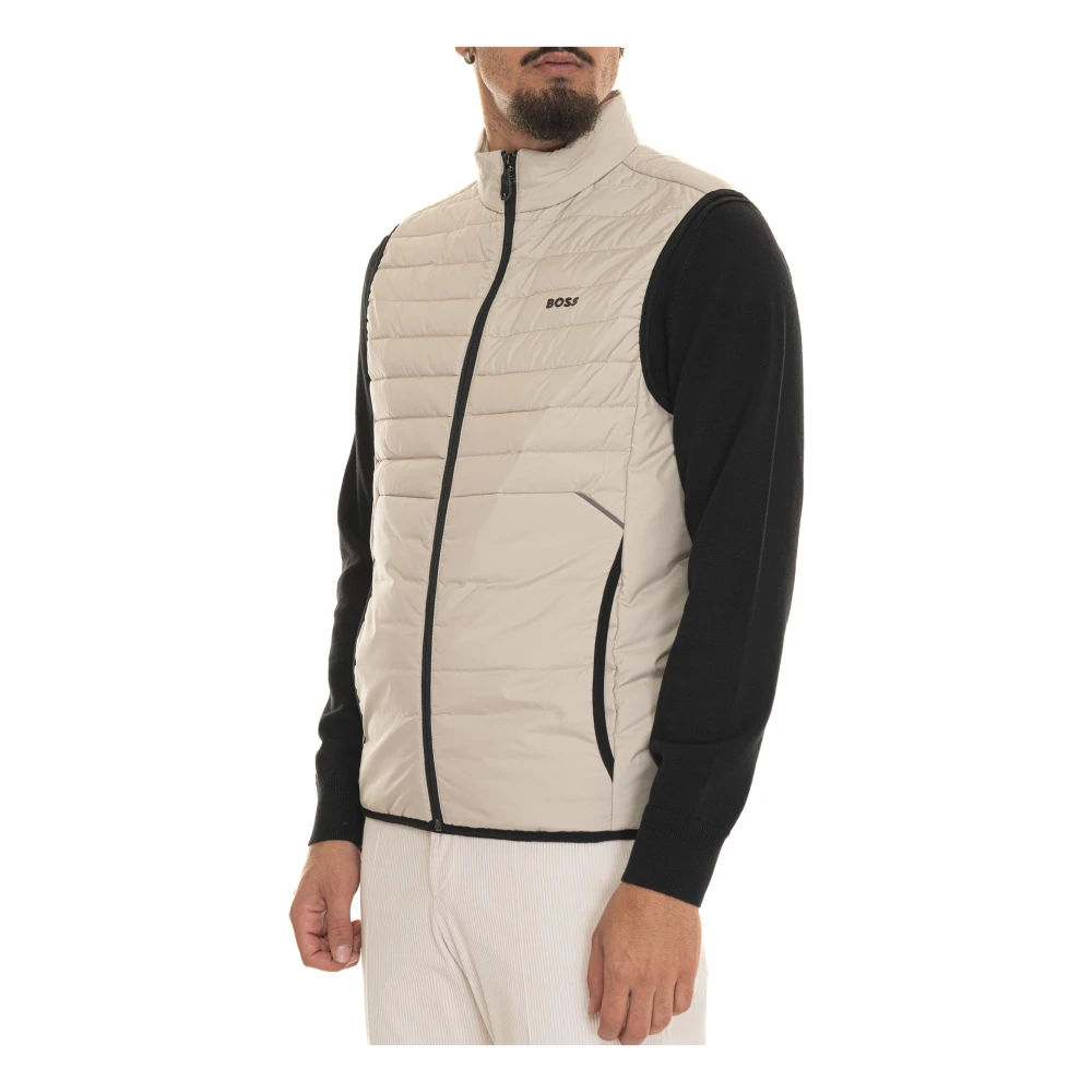 Boss Puffer Jacket Beige Heren