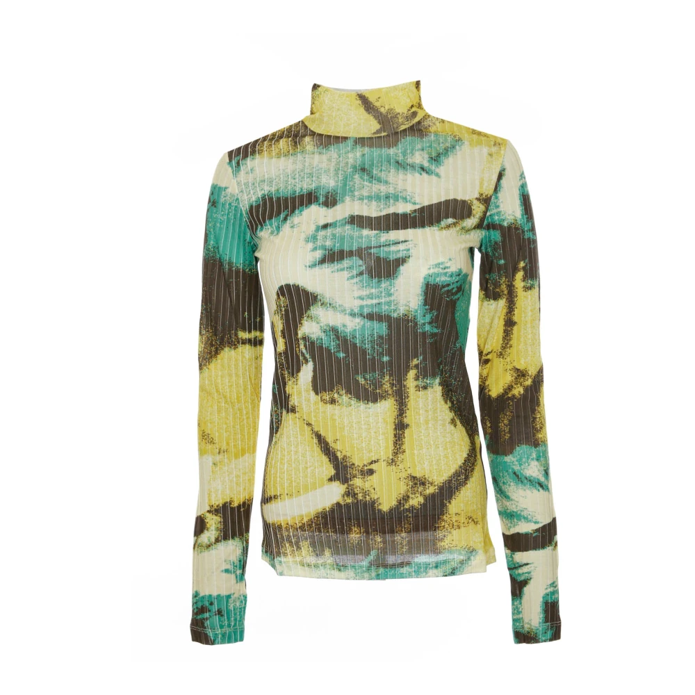 Closed Long Sleeve Tops Multicolor Dames