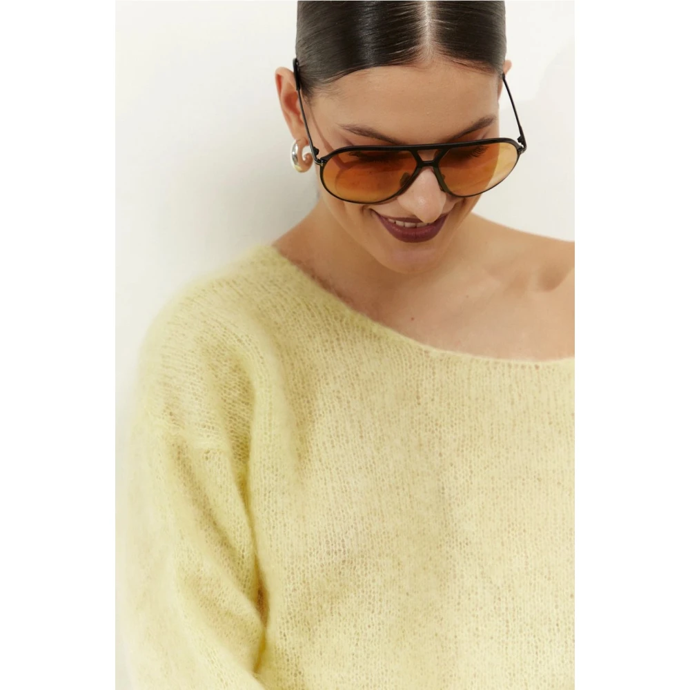 American Dreams Batik-geïnspireerde Cornelia Cardigan in Lichtgeel Yellow Dames