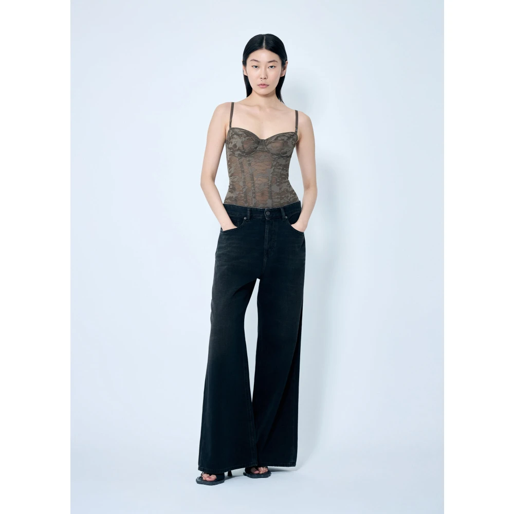 Diesel Vintage Stretch Denim Jeans Black Dames
