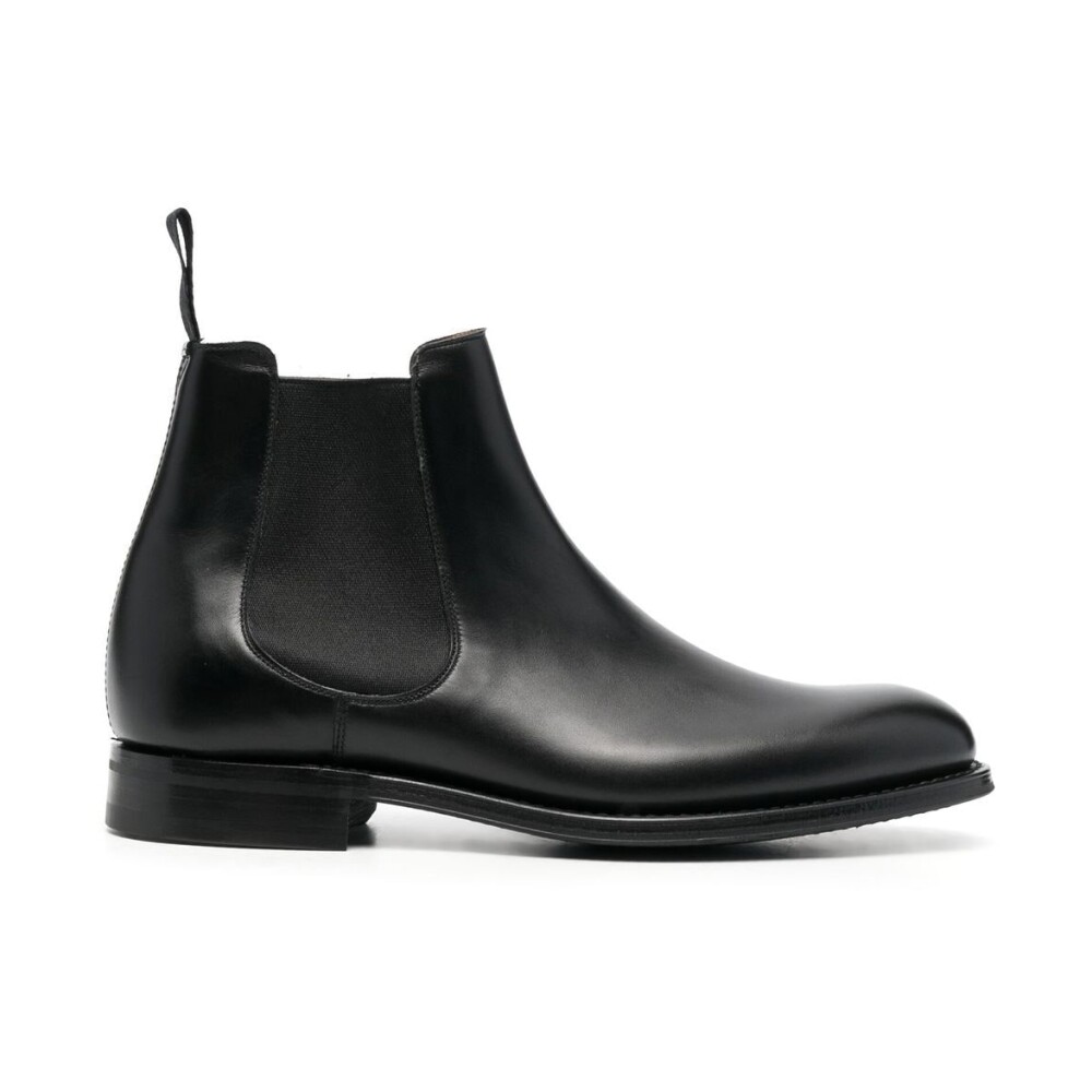 Black chelsea boots rubber sole best sale