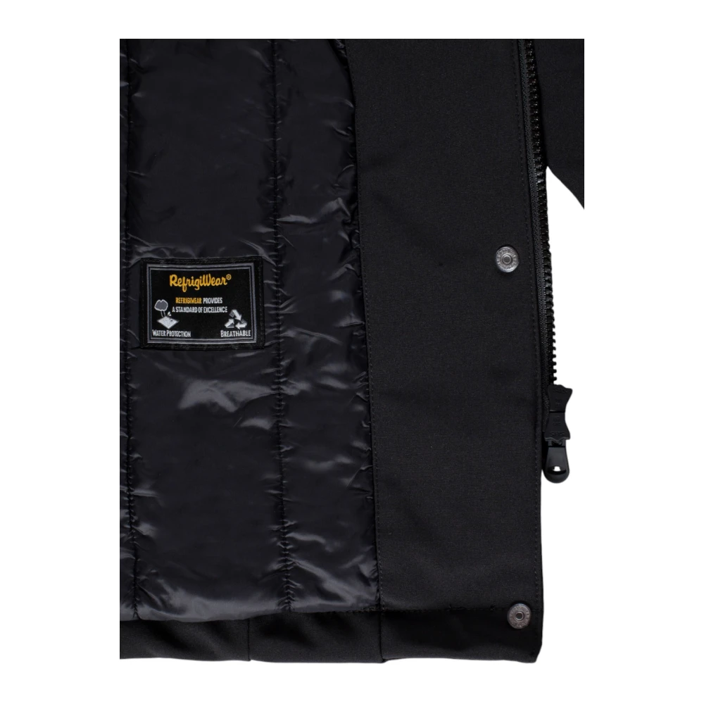 RefrigiWear Zwarte Bontjas Black Dames