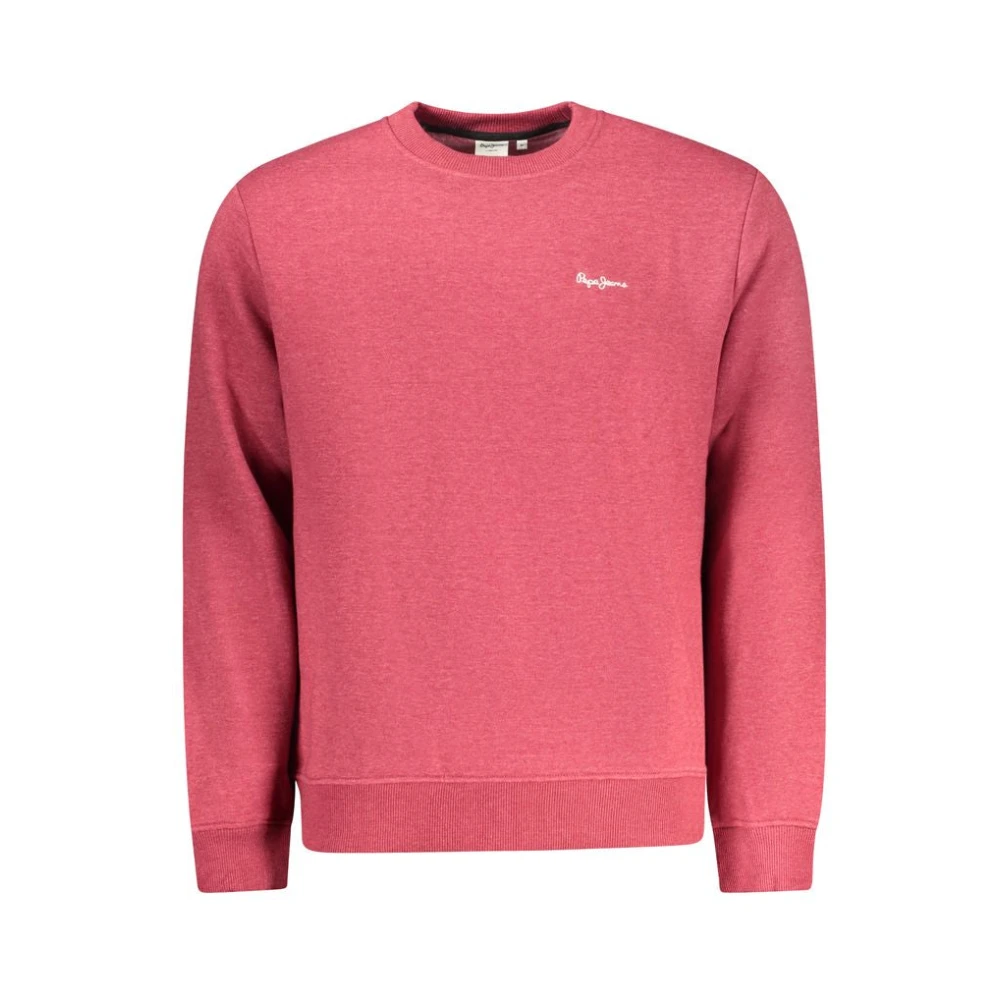 Pepe Jeans Men's Red Sweatshirts, 2XL, Rosso Cotton Sweatshirt