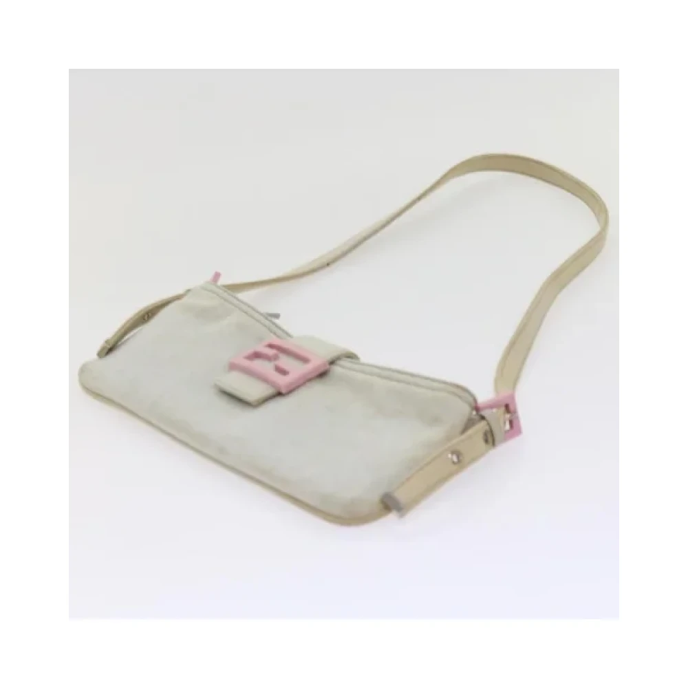 Fendi Vintage Pre-owned Cotton fendi-bags White Dames