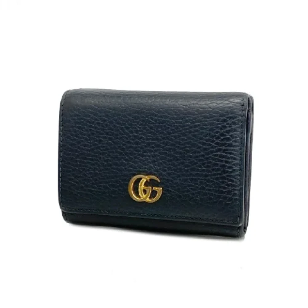 Gucci Vintage Pre-owned Leather wallets Black Dames