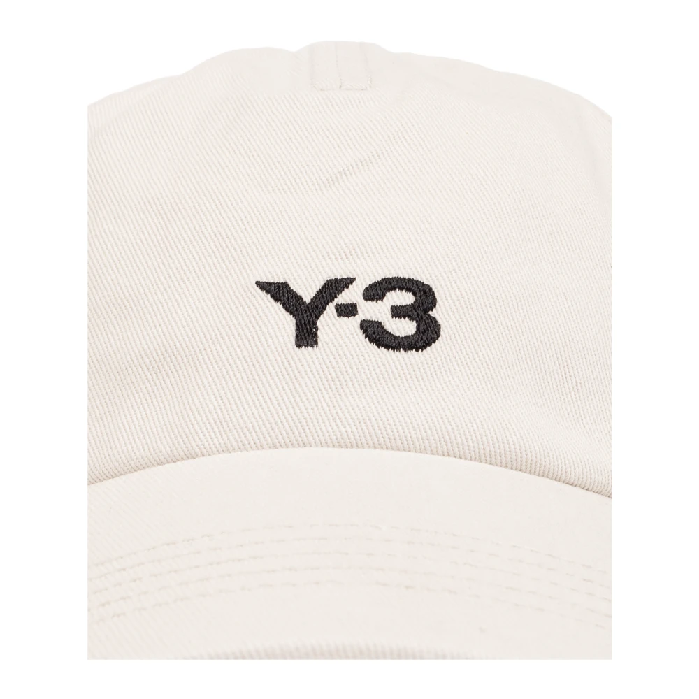 Y-3 Baseballpet met logo Beige Heren
