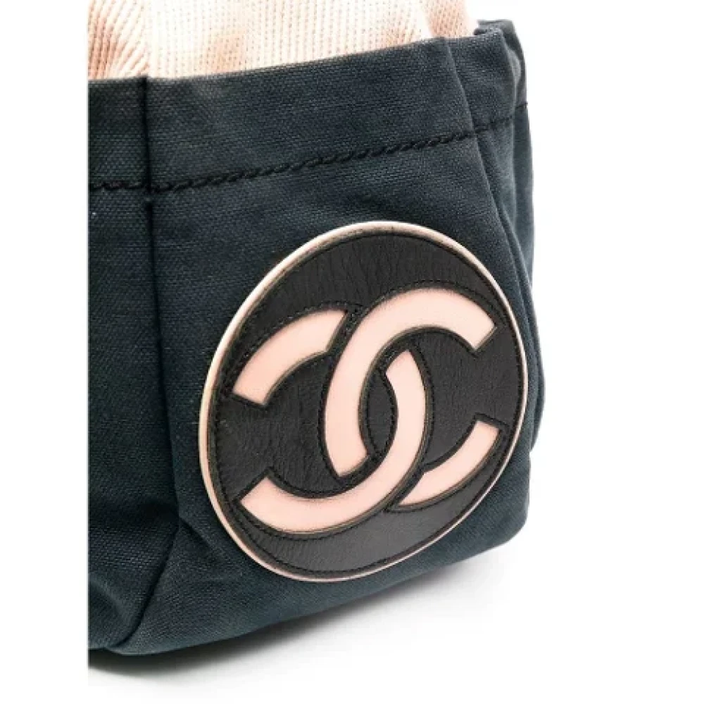 Chanel Vintage Pre-owned Cotton chanel-bags Blue Dames
