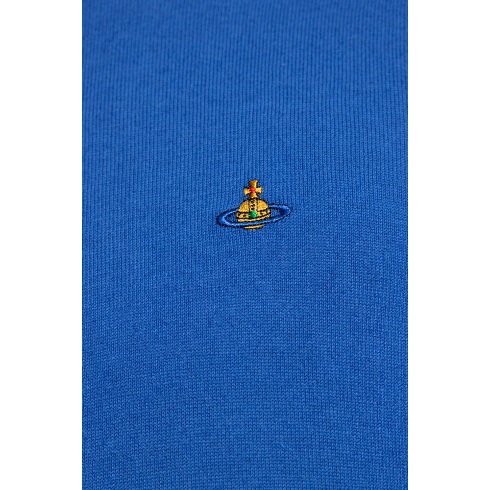 Vivienne Westwood Trui met logo Blue Heren