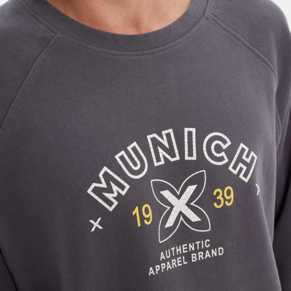 Munich Authentieke Sweatshirt Gray Heren