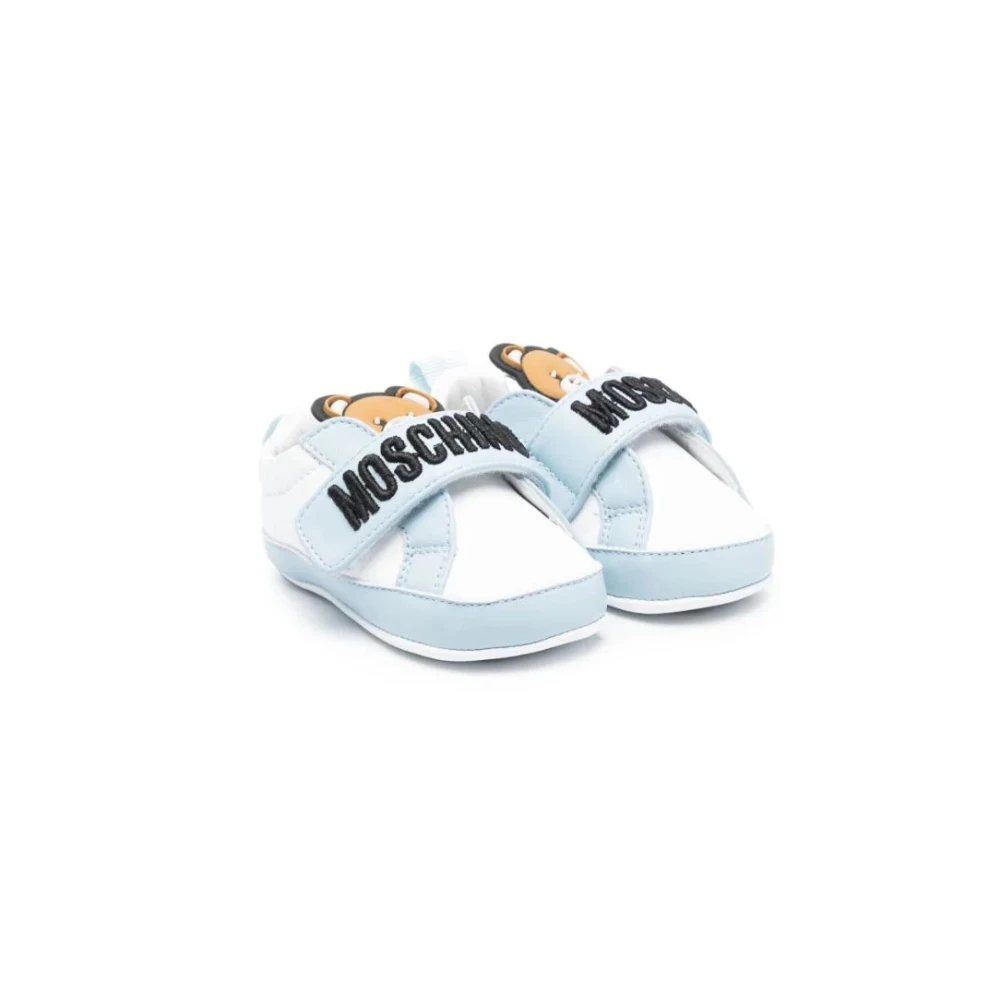 Moschino Baby Bear Sneakers 75821 Vit/Blå White, Unisex