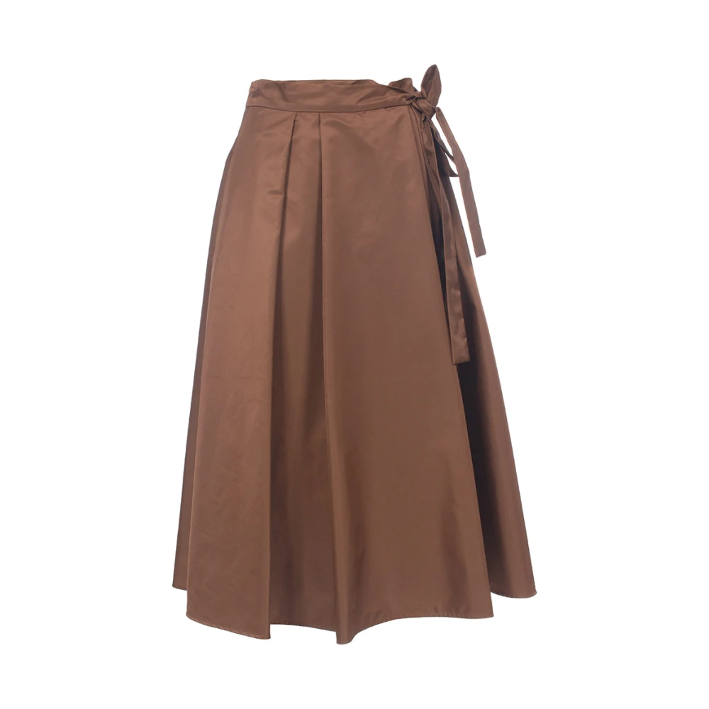 Max Mara Weekend Thema Omslagrok Brown Dames