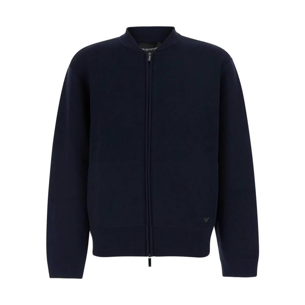 Emporio Armani , Herren, Strickwaren, Blau, Xl