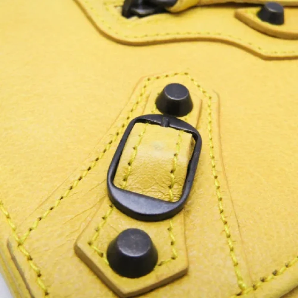 Balenciaga Vintage Pre-owned Leather wallets Yellow Dames