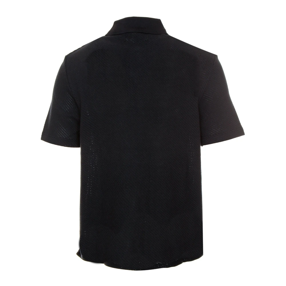 Samsøe Kent Kraag Polo Shirt met Transparante Look Blue Heren