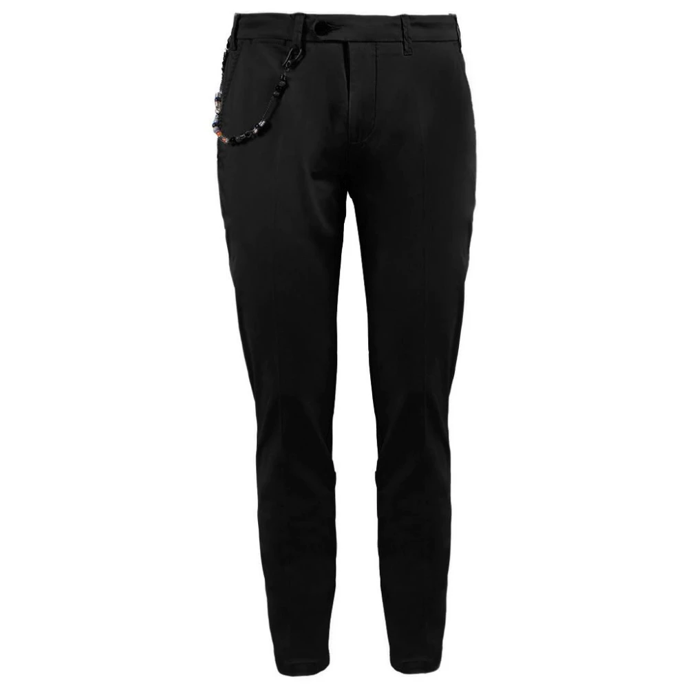 YES ZEE Zwarte katoenen jeans & broek Black Heren