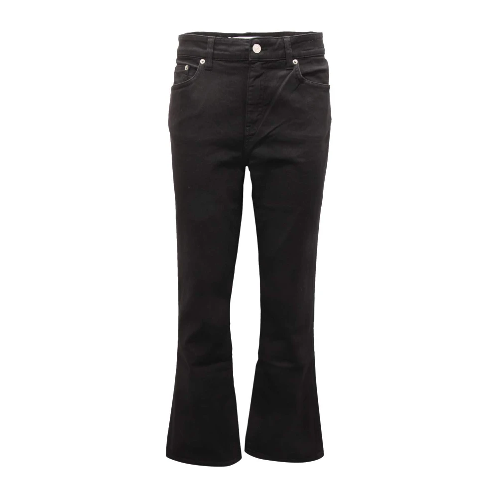 Department Five Black Bootcut Jeans, Female, W27, Wool Trousers Made In Italy