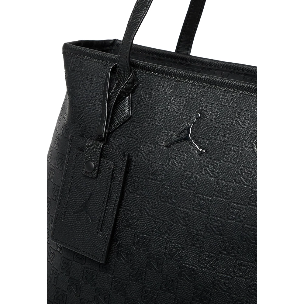 Nike Elegante Zwarte Monogram Handtas Black Dames
