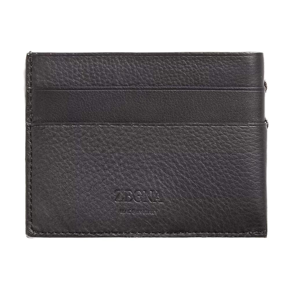 Ermenegildo Zegna Bruine Portemonnee met Soft-Touch Design Brown Unisex