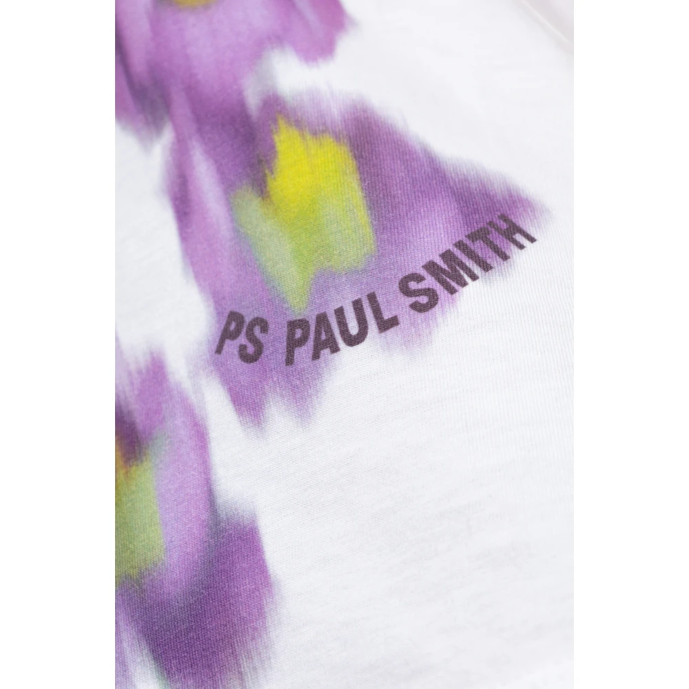 PS By Paul Smith Bedrukt T-shirt van Paul Smith White Dames
