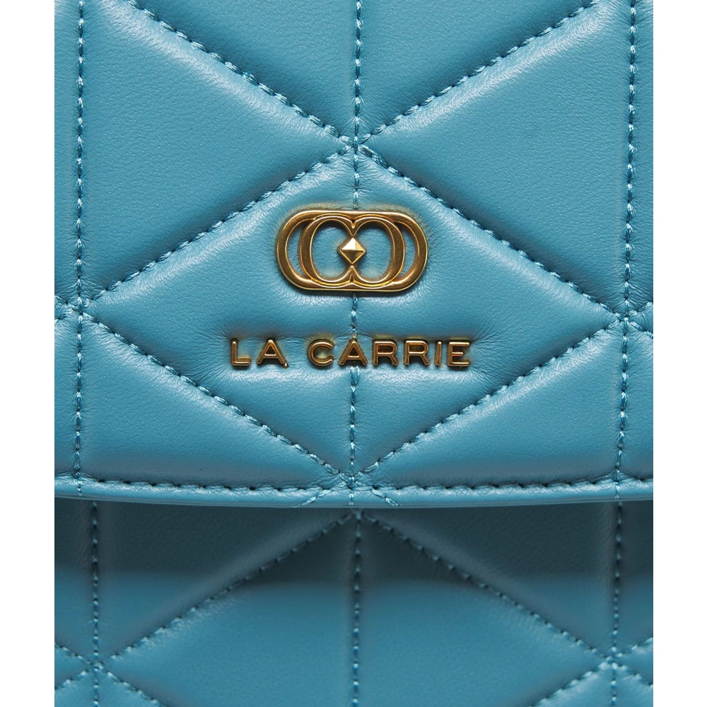 La Carrie Blauwe Leren Handtas Lea Blue Dames