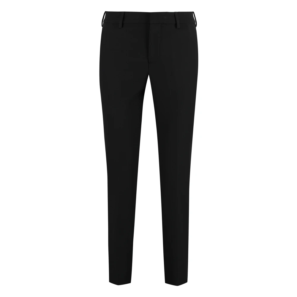 PT Torino Techno Fabric Tailored Trousers Black Dames