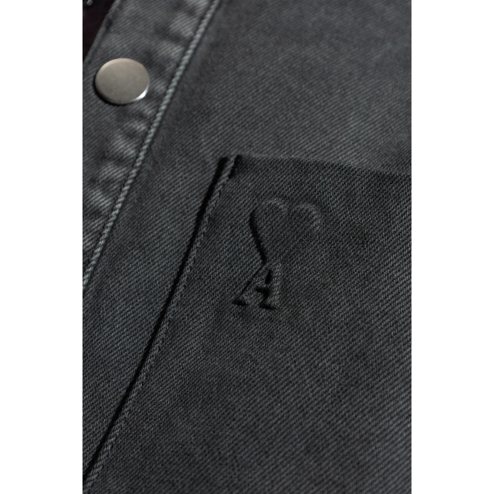 Ami Paris Denim overhemd Gray Heren