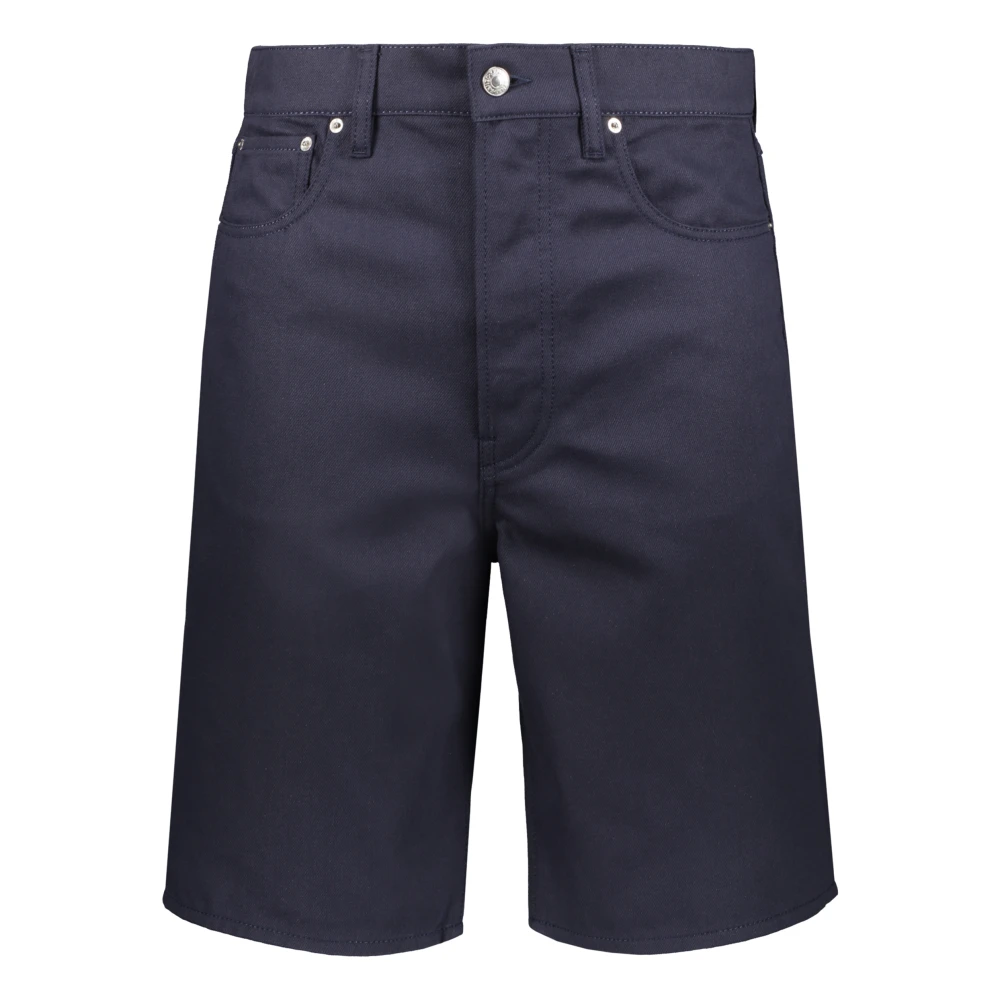 Kenzo Katoenen Bermuda Jeans met Metalen Details Blue Heren