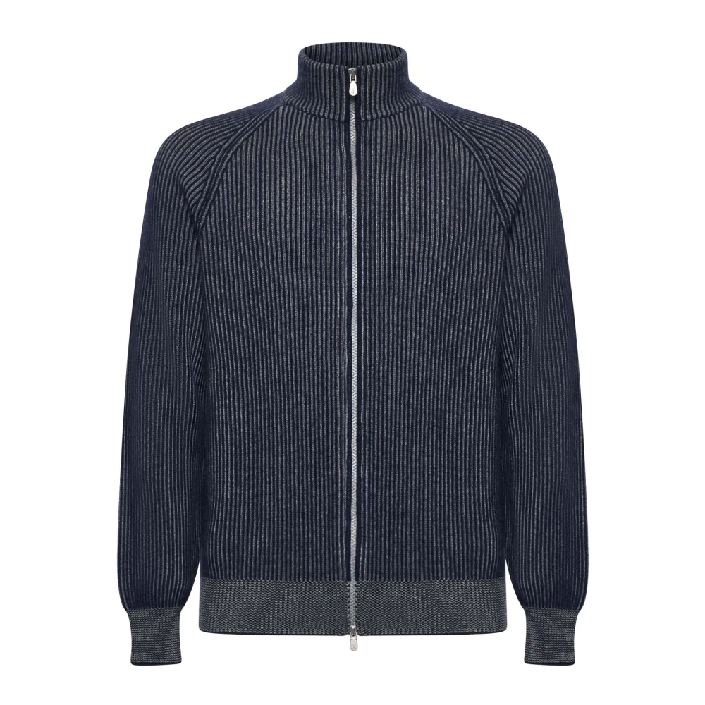 BRUNELLO CUCINELLI Blauwe Sweaters voor Mannen Blue Heren