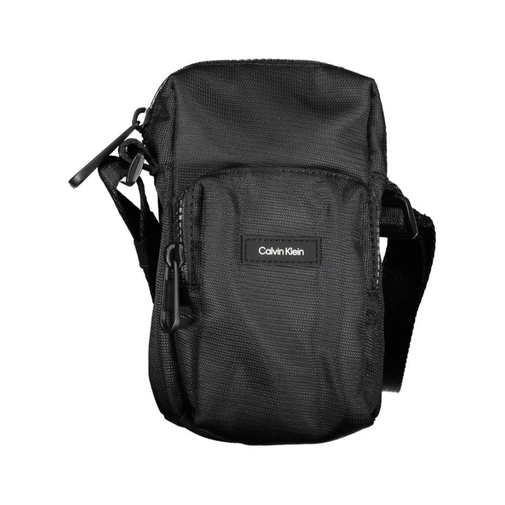 Calvin Klein Men's Black Polyester Shoulder Bag