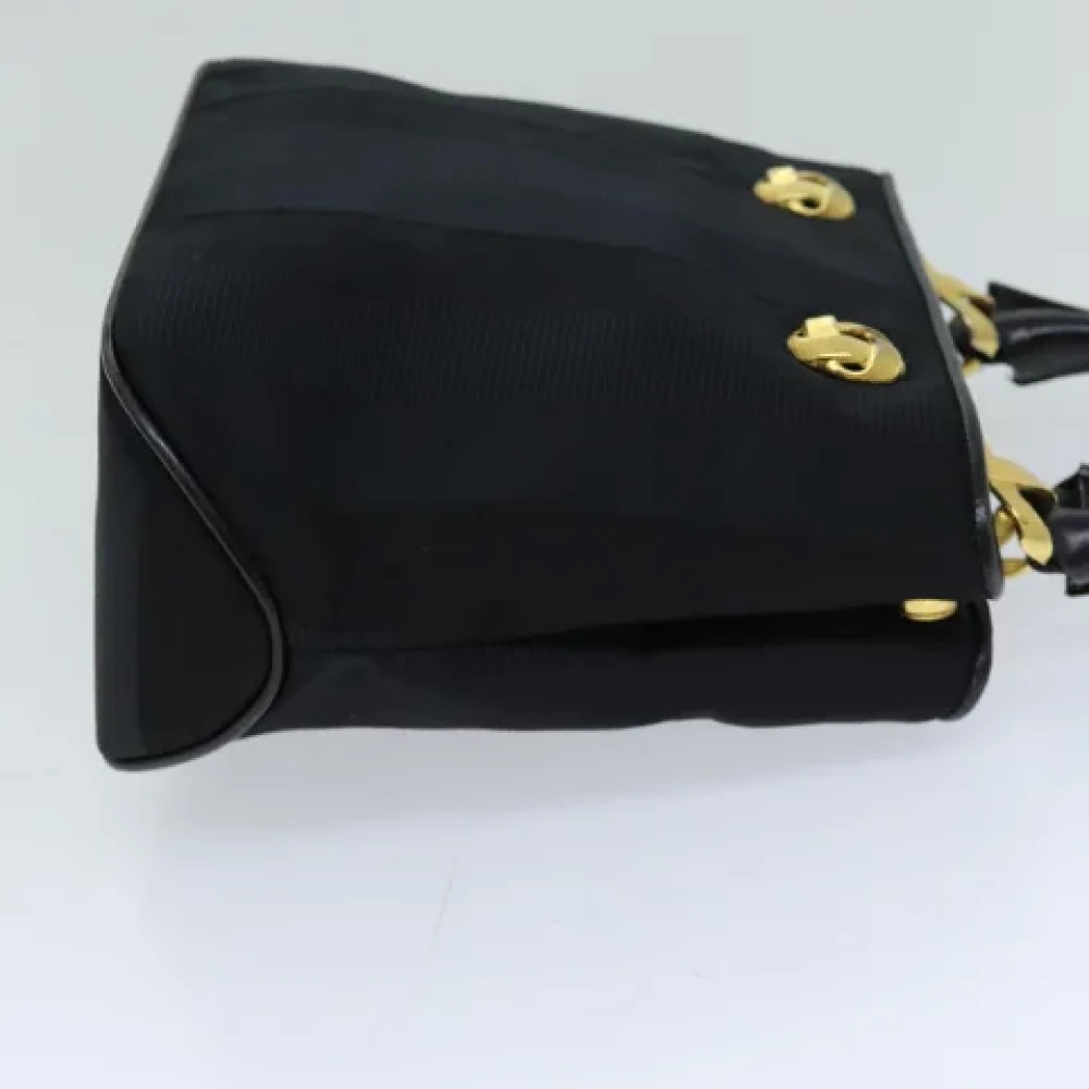 Salvatore Ferragamo Pre-owned Canvas handbags Black Dames