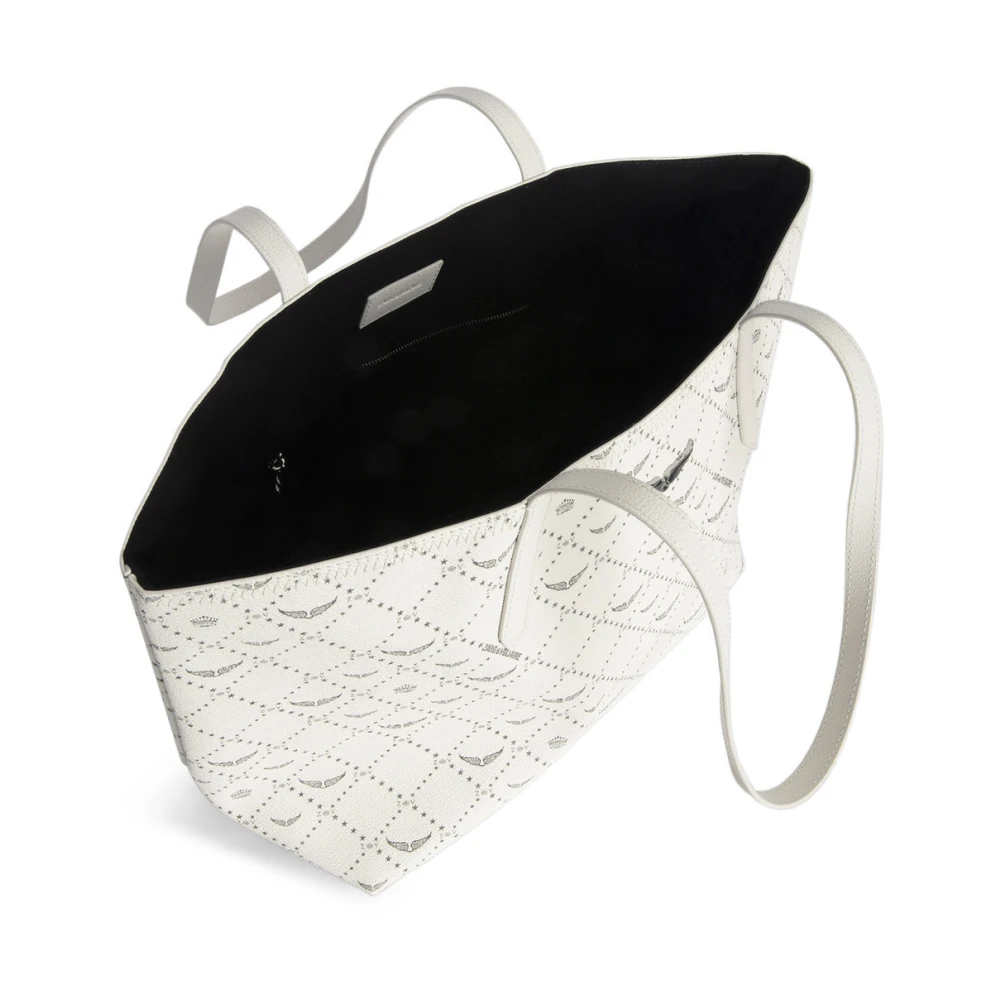Zadig & Voltaire Monogram Shopper Tas in Wit White Dames