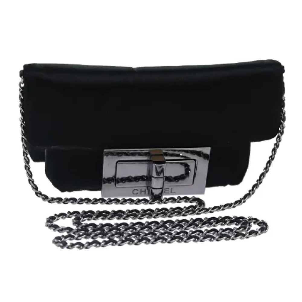 Chanel Vintage Pre-owned Canvas chanel-bags Gray Dames