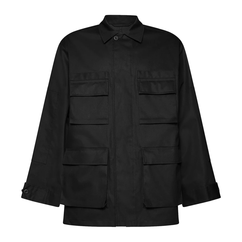 Balenciaga Zwarte Cargo Shirt Jas Ss23 Black Heren