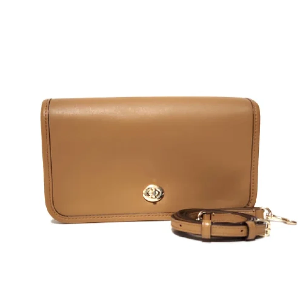 Coach Pre-owned Leather shoulder-bags Brown Dames