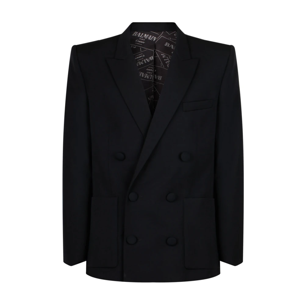 Balmain Grain de poudre blazer Black Heren