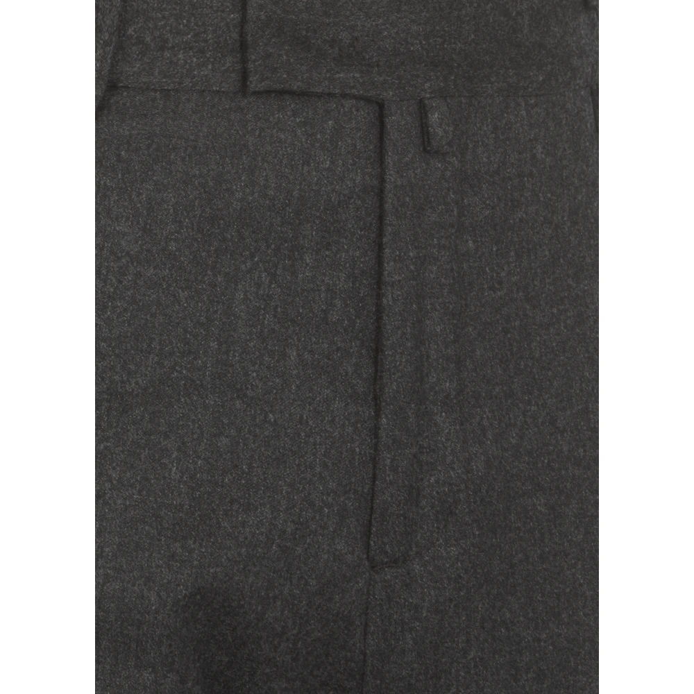 Briglia Antraciet wollen broek met zakken Gray Heren