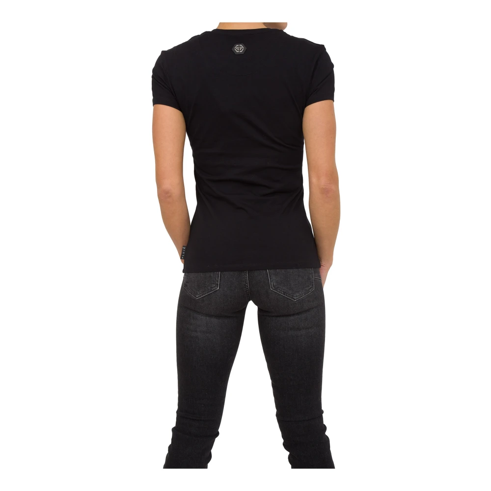 Philipp Plein Zwart Ronde Hals T-Shirt Black Dames