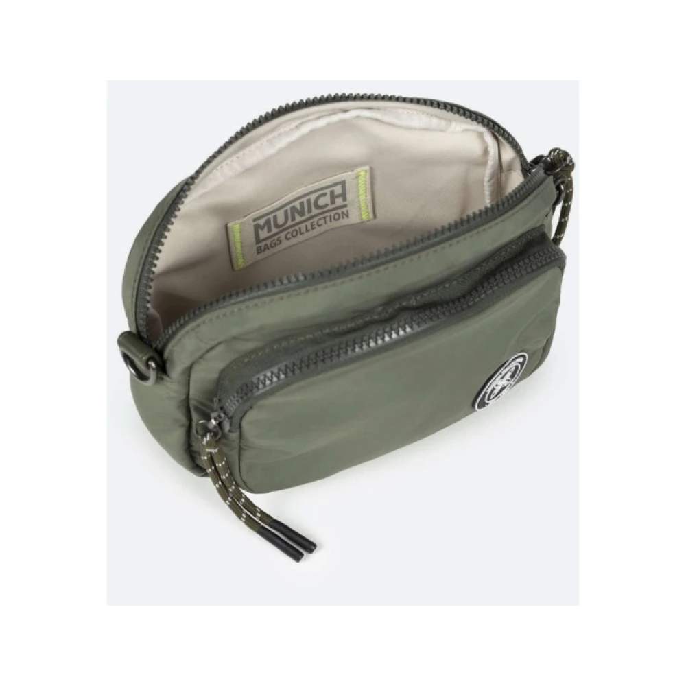 Munich Platte Crossbody Cameratas Green Dames