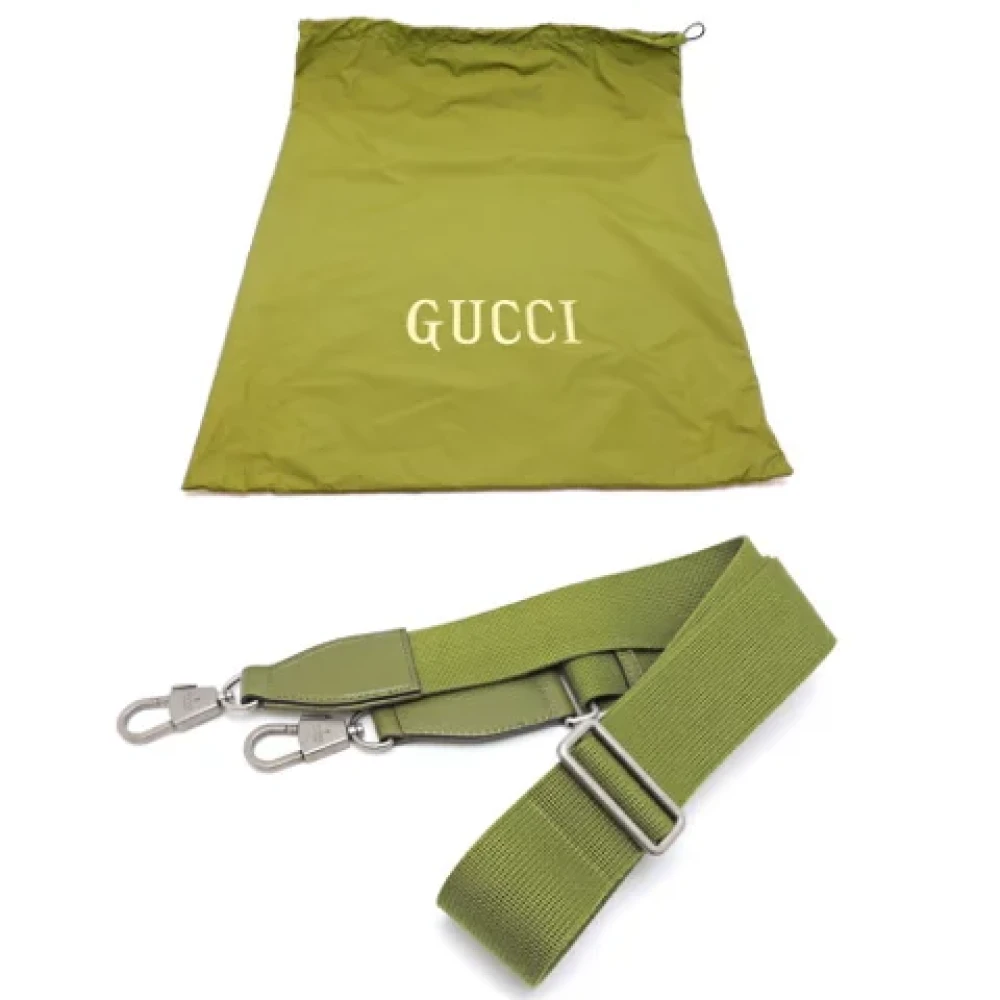 Gucci Vintage Pre-owned Fabric gucci-bags Green Dames