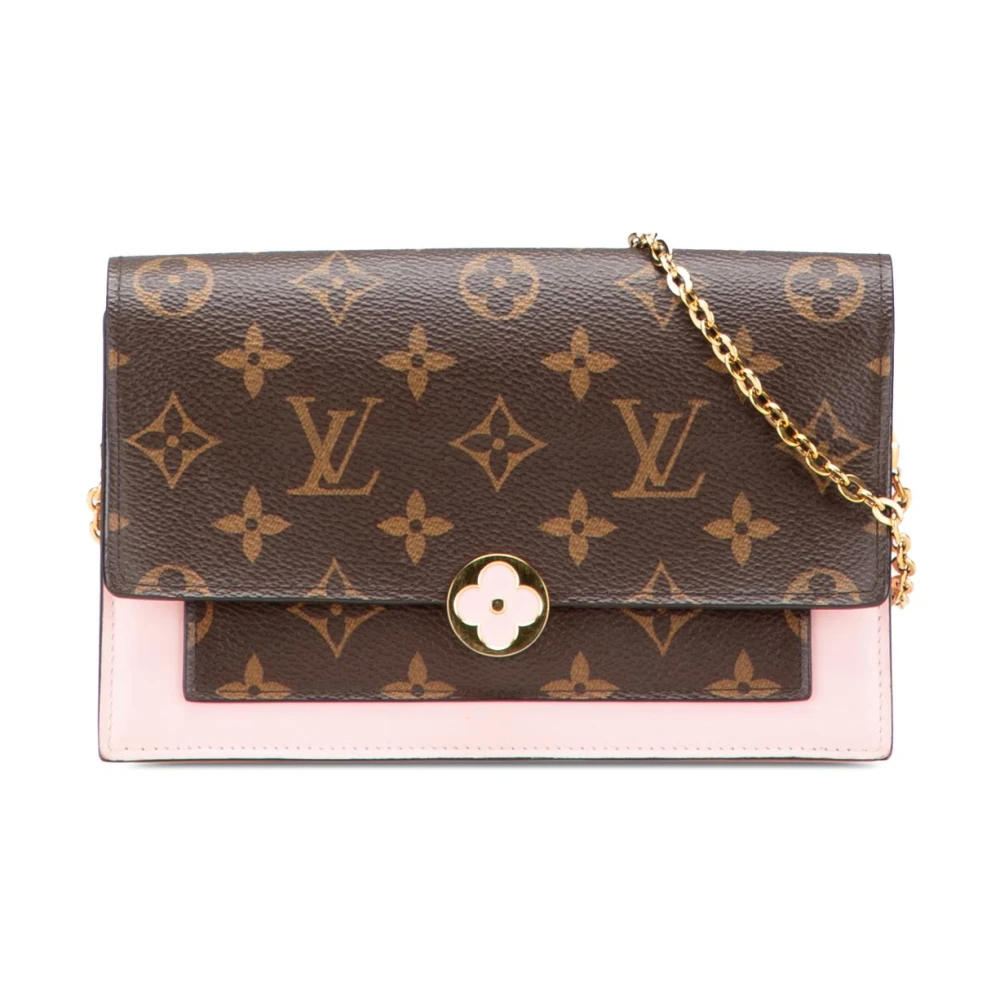 Louis Vuitton Vintage Women's Brown Pre-Owned Chain Wallet