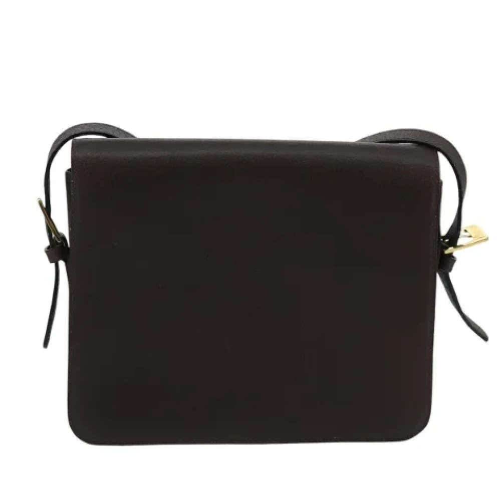 Valentino Vintage Pre-owned Leather shoulder-bags Brown Dames