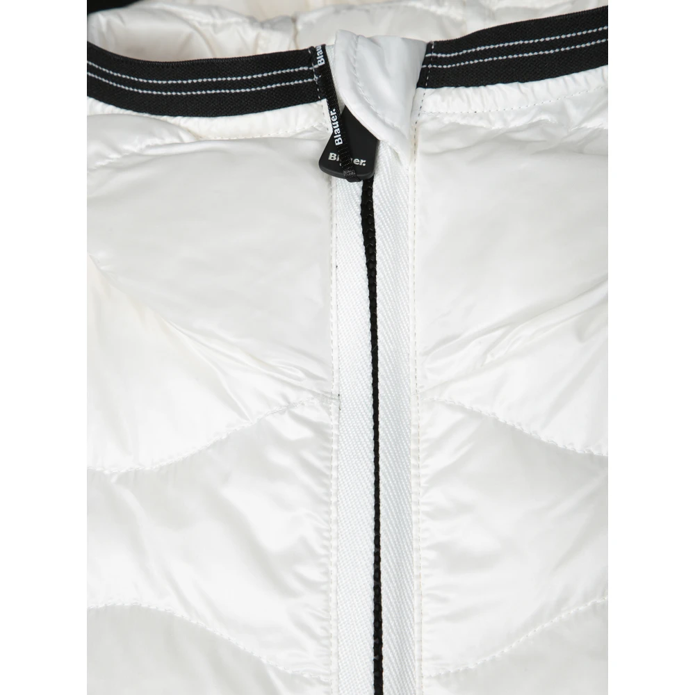 Blauer Witte donsjas met capuchon White Dames