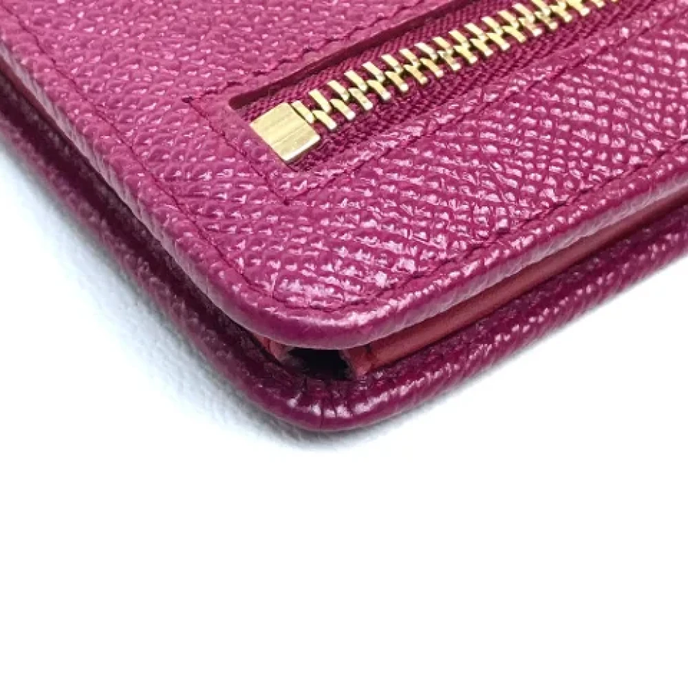 Bvlgari Vintage Pre-owned Leather wallets Pink Dames