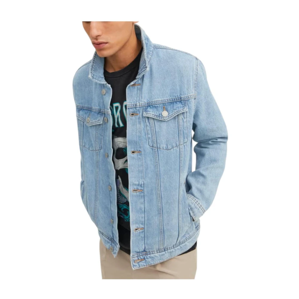 Jack & Jones Men's Blue Denim Jacket Mf 023 - Image 3