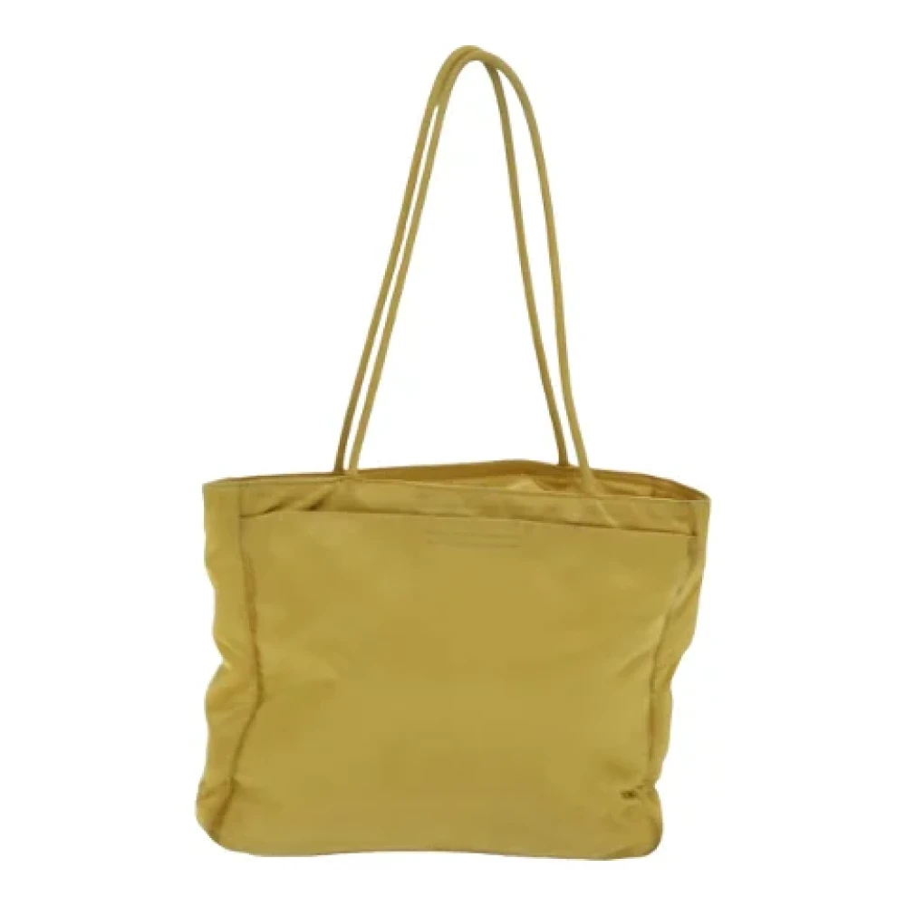 Prada Vintage Pre-owned Fabric totes Yellow Dames