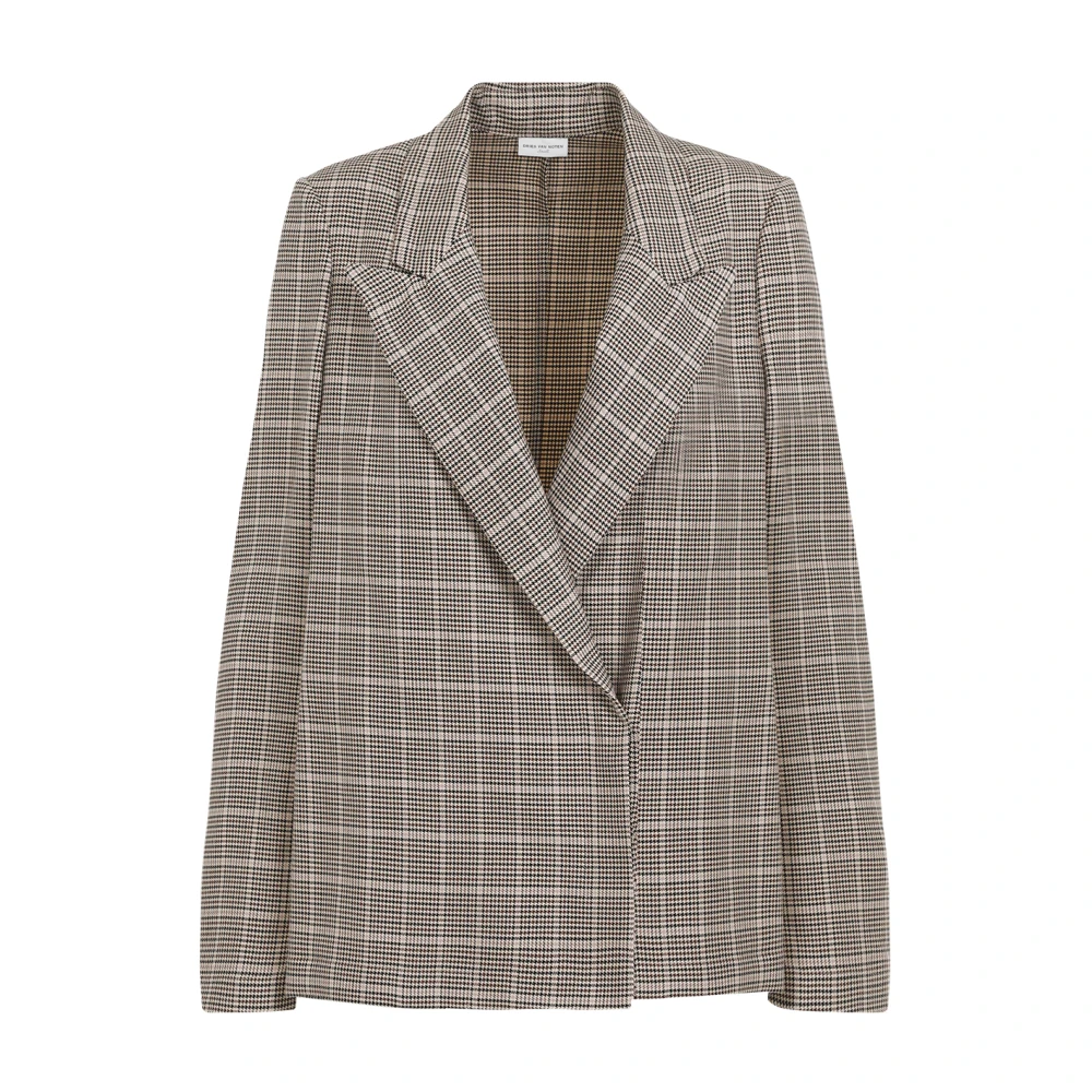 Dries Van Noten Nude Neutrals Katoenen Jas Beige Dames